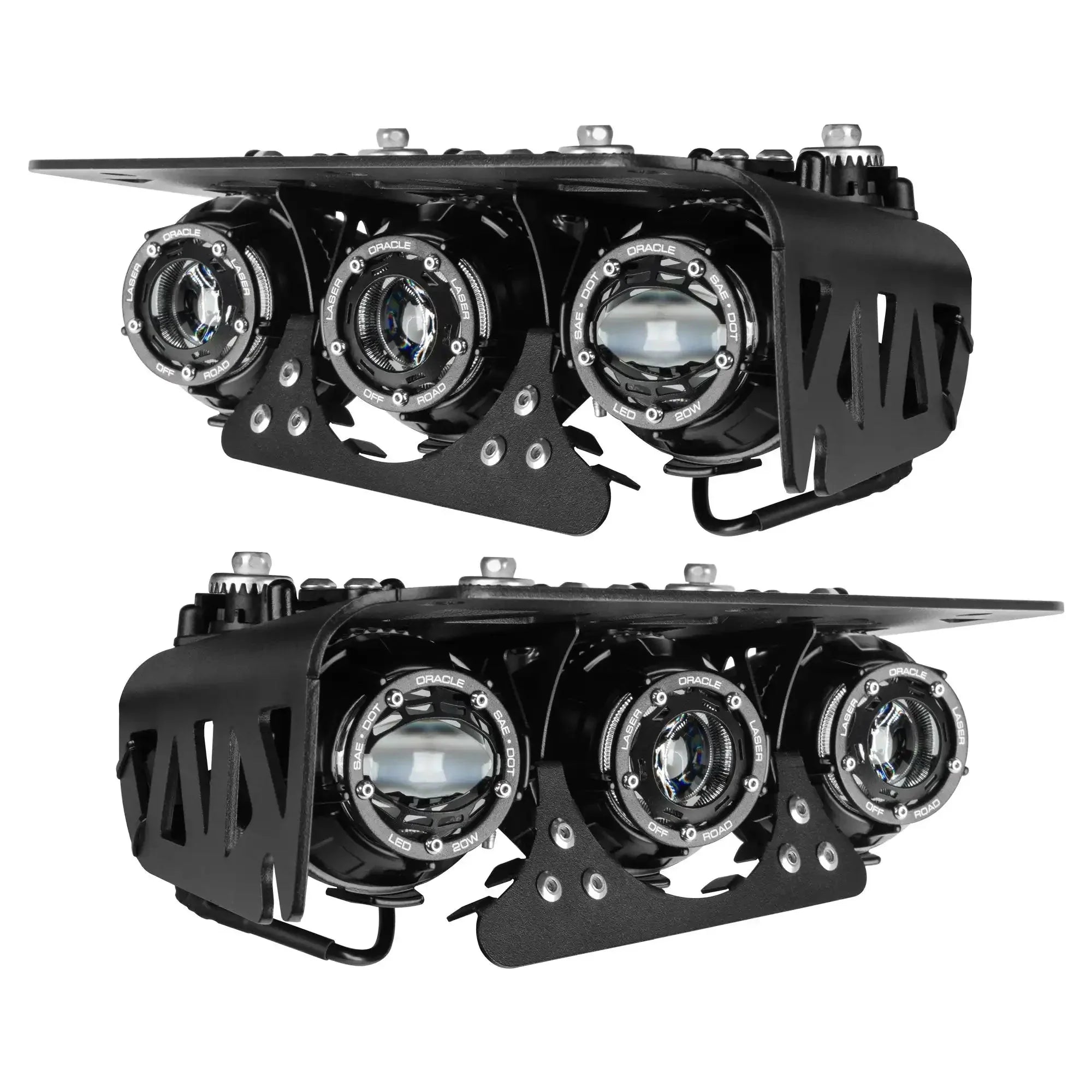 ORACLE Lighting 2021-2026 Ford Bronco Off Road LASER Auxiliary Lights + LED Fog Light Kit for Steel Bumper