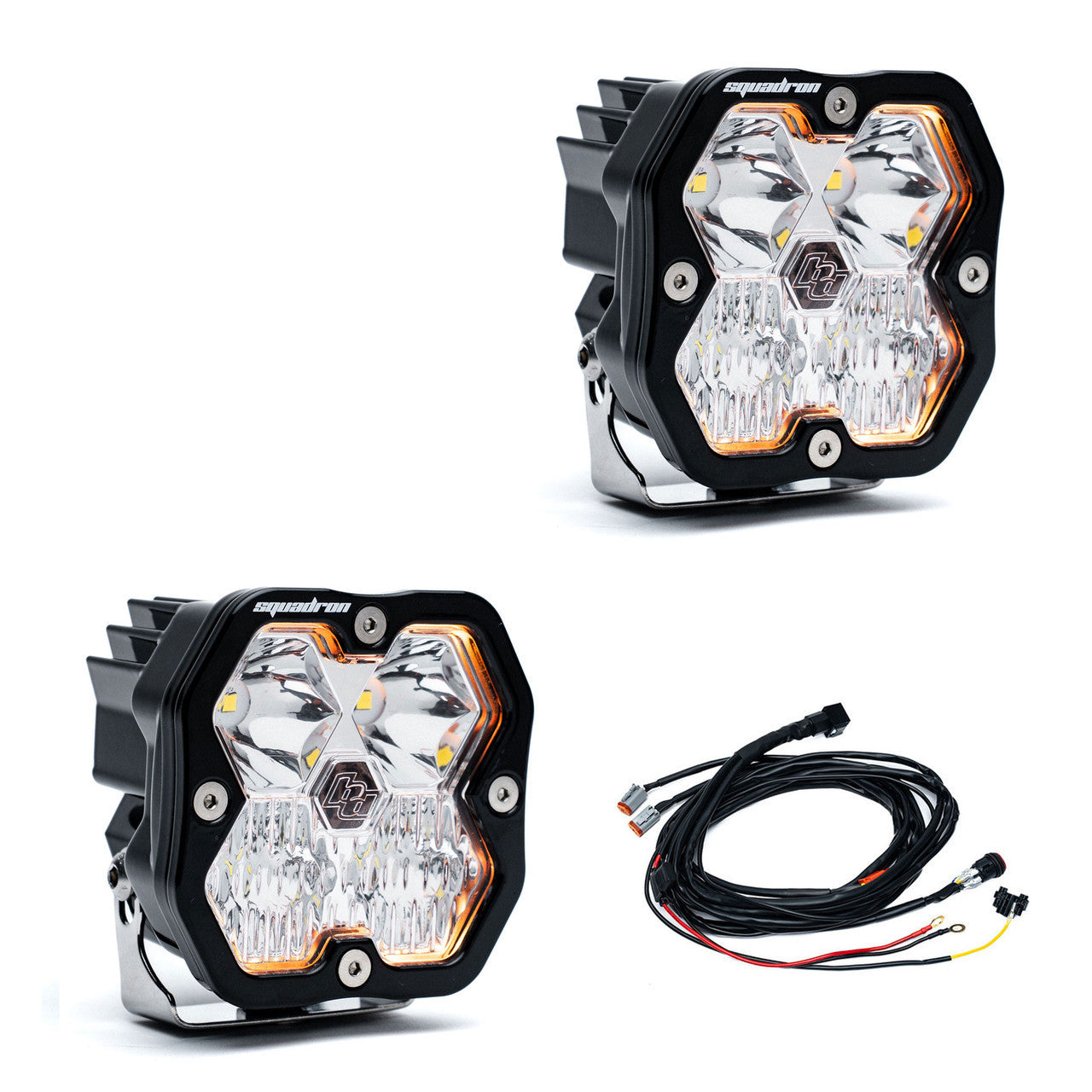 Baja Design Squadron 2.0 Sport Black LED Auxiliary Light Pod Pair - Universal