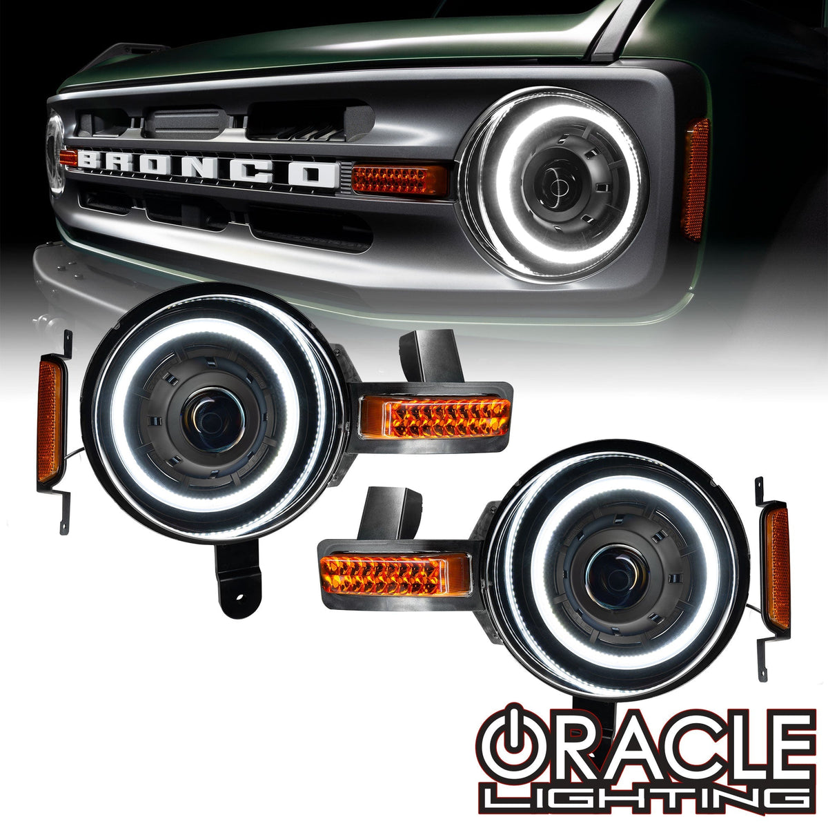 ORACLE Lighting Oculus™ Bi-LED Projector Headlights for 2021+ Ford Bronco Main image