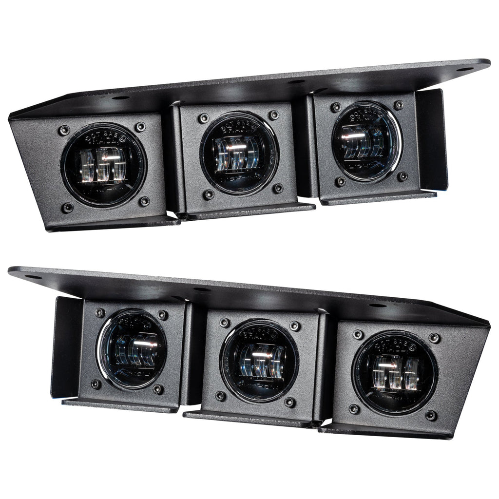 ORACLE Lighting 2021-2025 Ford Bronco Triple LED Fog Light Kit for Steel Bumper