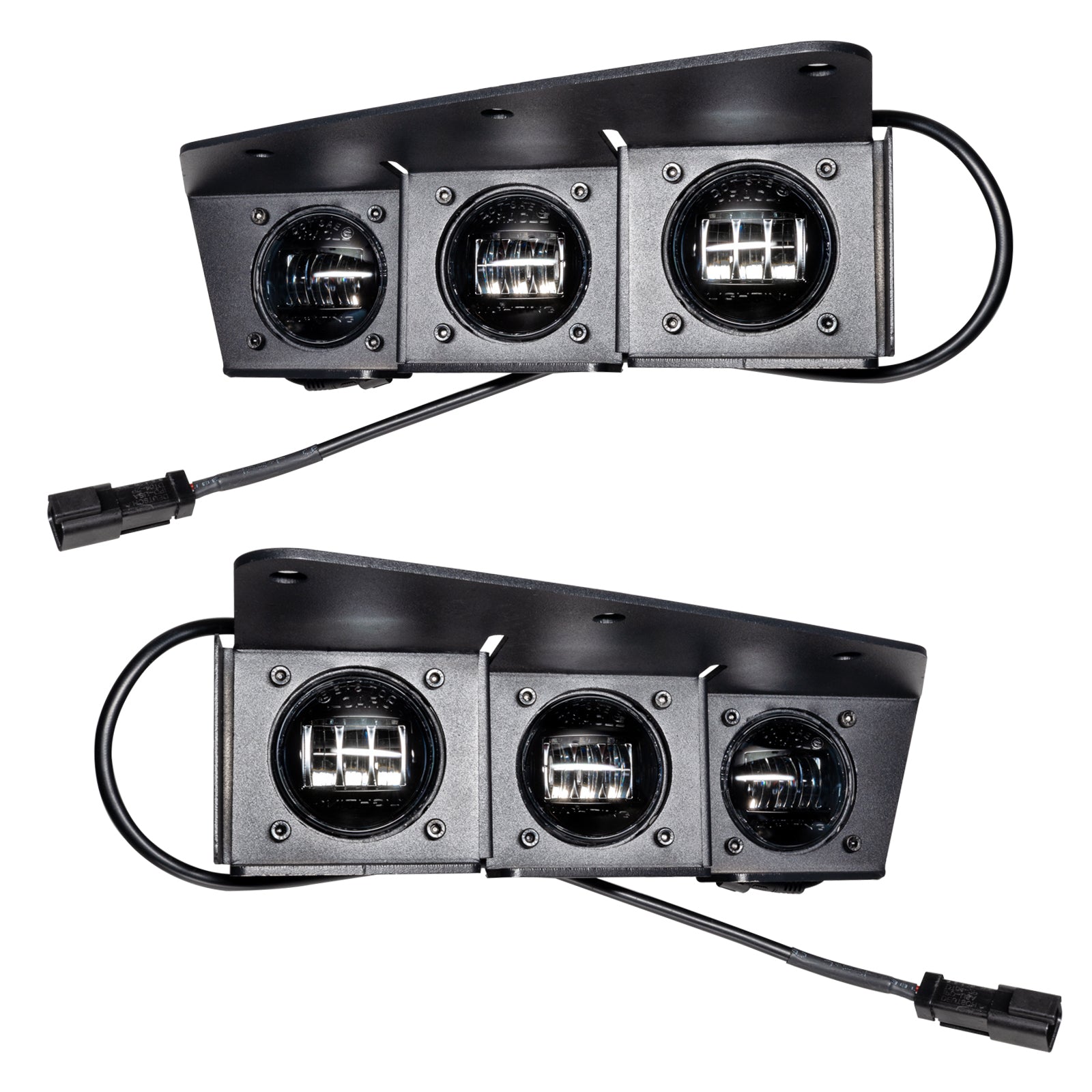 ORACLE Lighting 2021-2025 Ford Bronco Triple LED Fog Light Kit for Steel Bumper