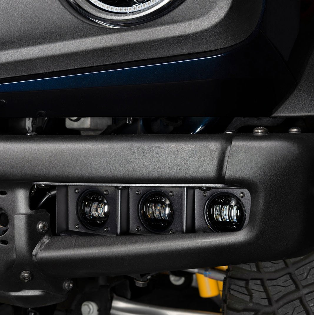 ORACLE Lighting 2021-2025 Ford Bronco Triple LED Fog Light Kit for Steel Bumper