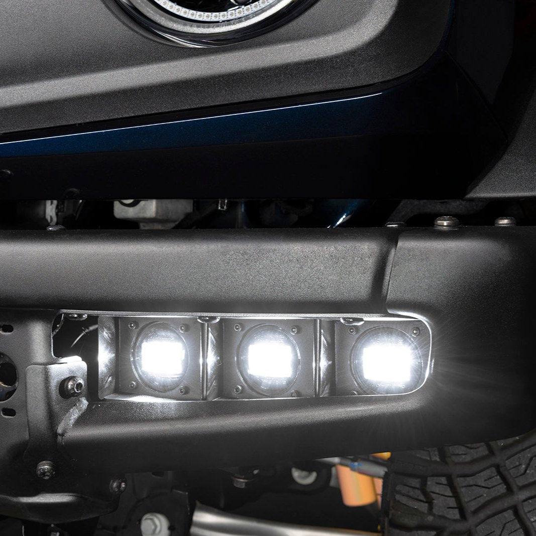 ORACLE Lighting 2021-2025 Ford Bronco Triple LED Fog Light Kit for Steel Bumper