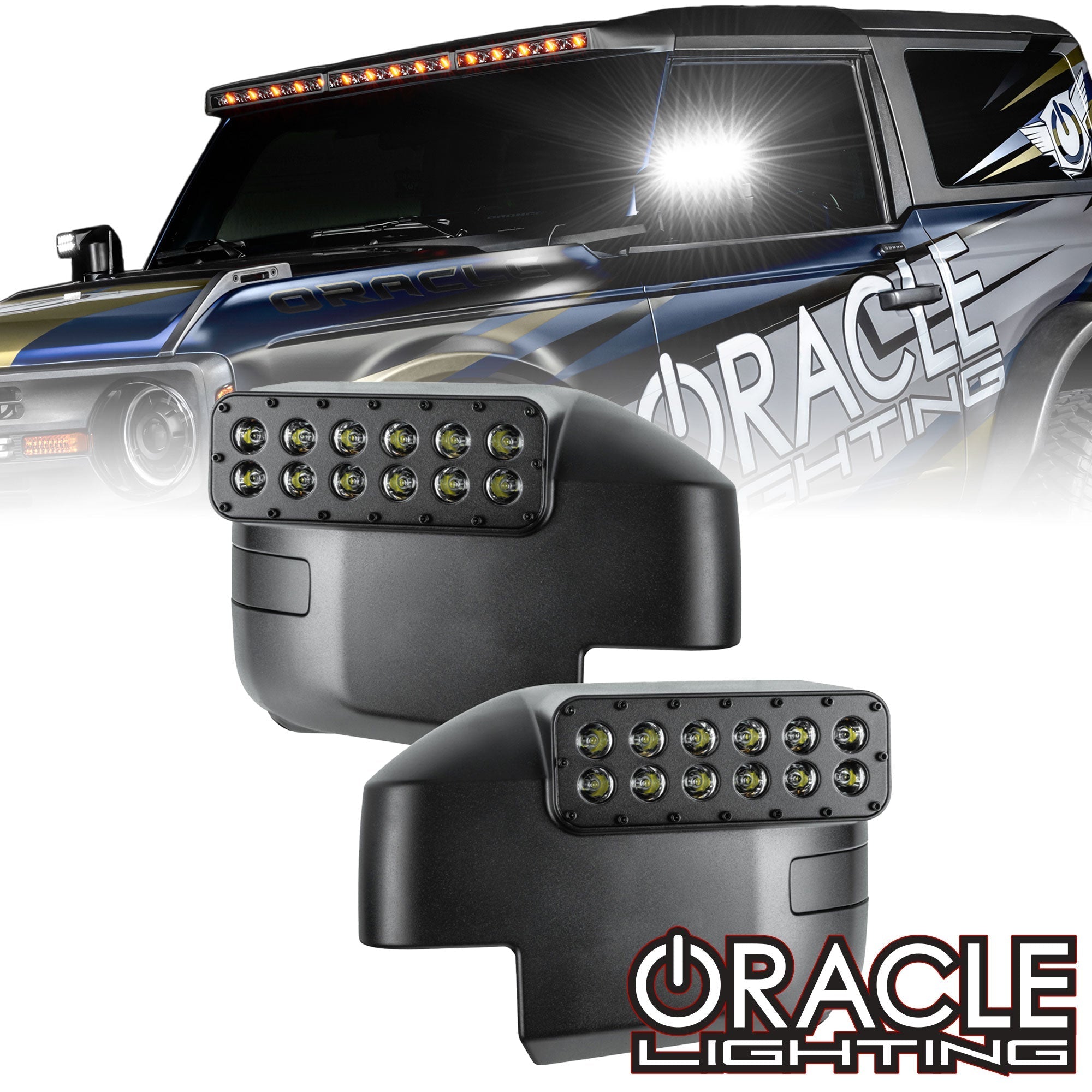 ORACLE Lighting 2021-2025 Ford Bronco LED Off-Road Side Mirror Ditch Lights