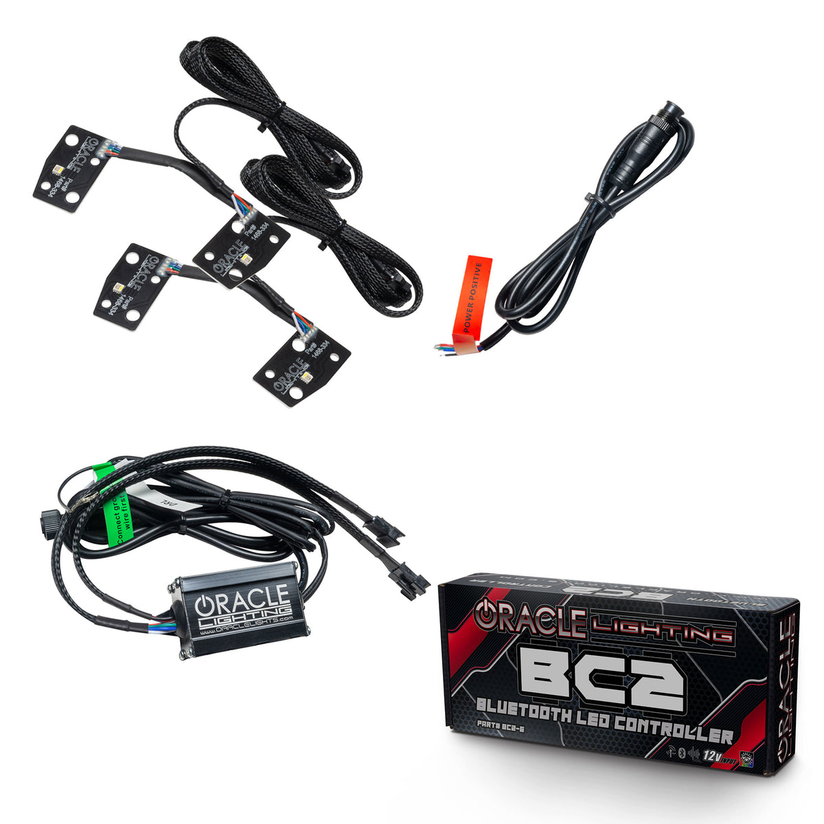 ORACLE Lighting 2021-2025 Ford Bronco ColorSHIFT® RGB+W Headlight Halo Upgrade Kit - w/BC2 Controller - 1468-335 Main image