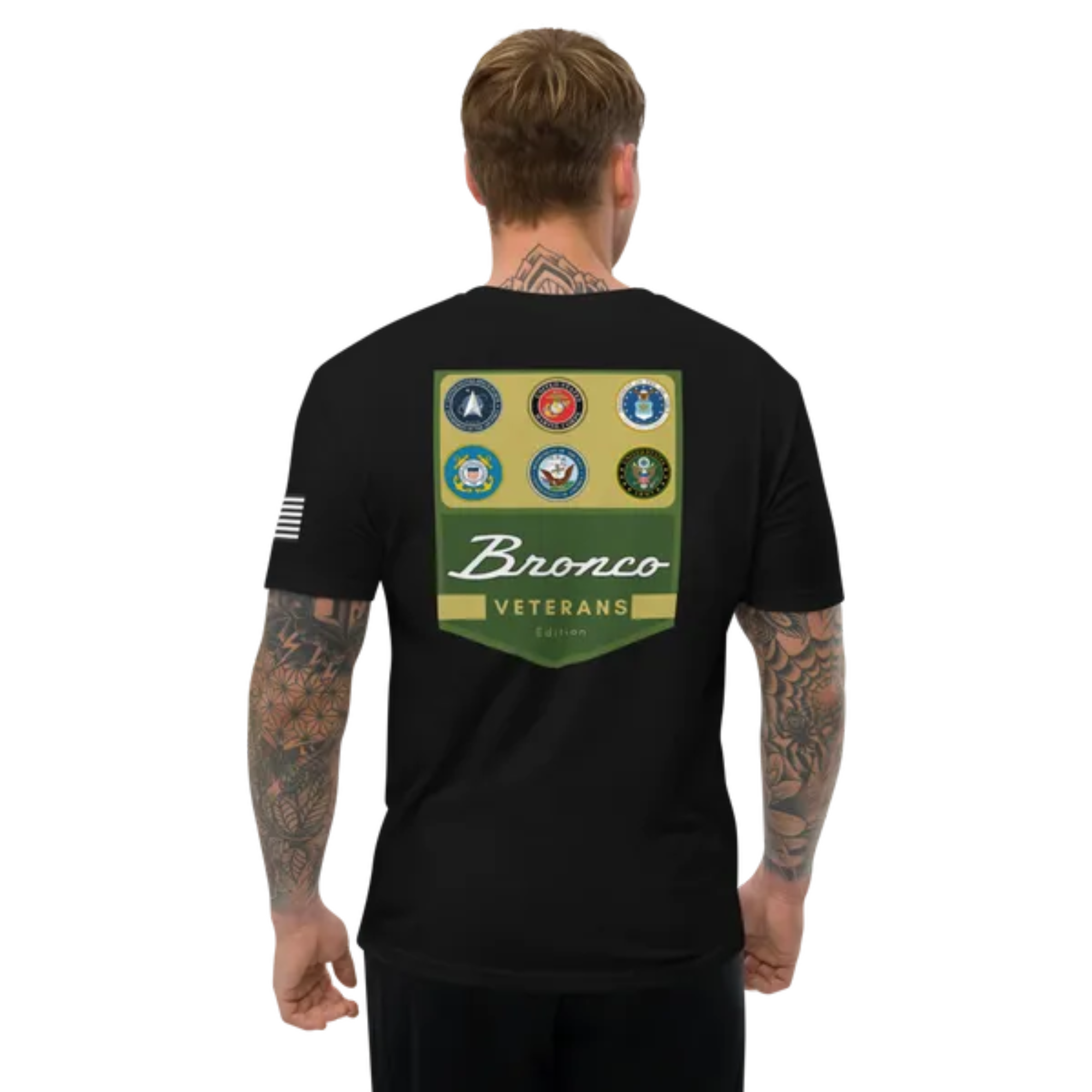 Bronco Veterans armed forces T-shirt
