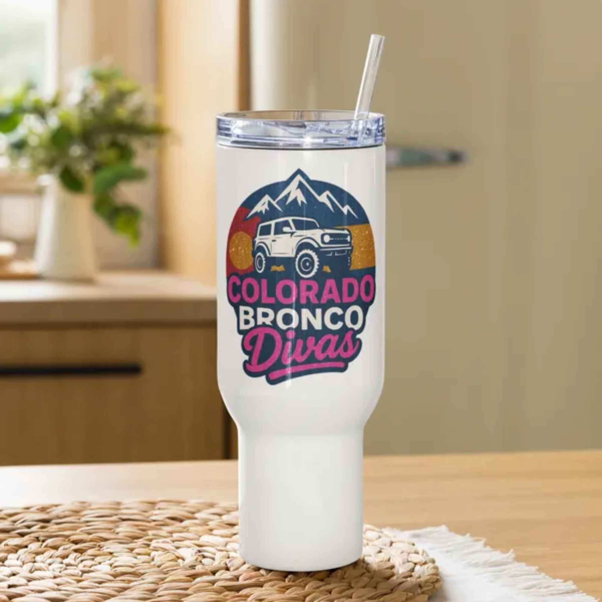 Colorado Bronco Divas travel mug Secondary image