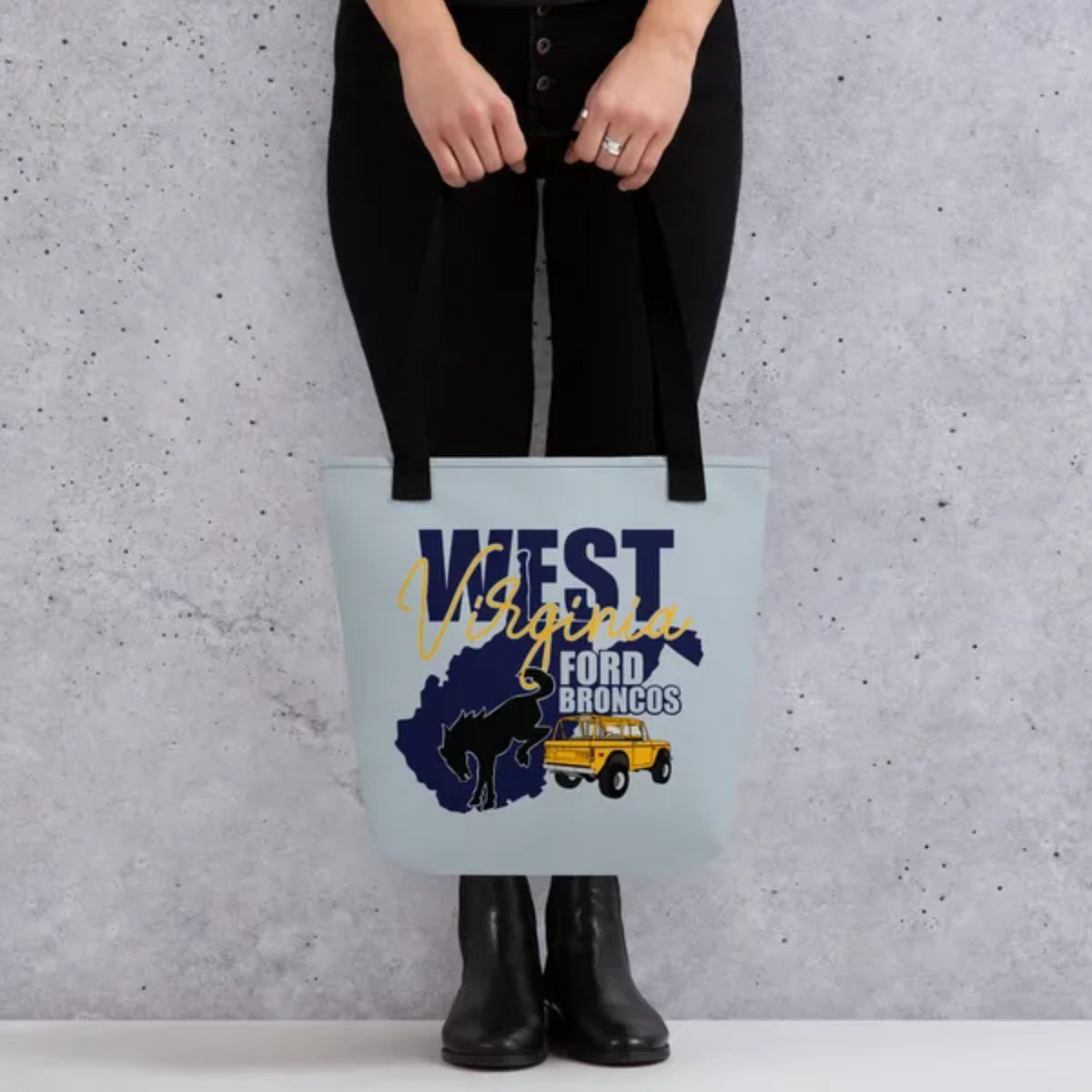 West Virginia Ford Broncos alternative tote bag Main image