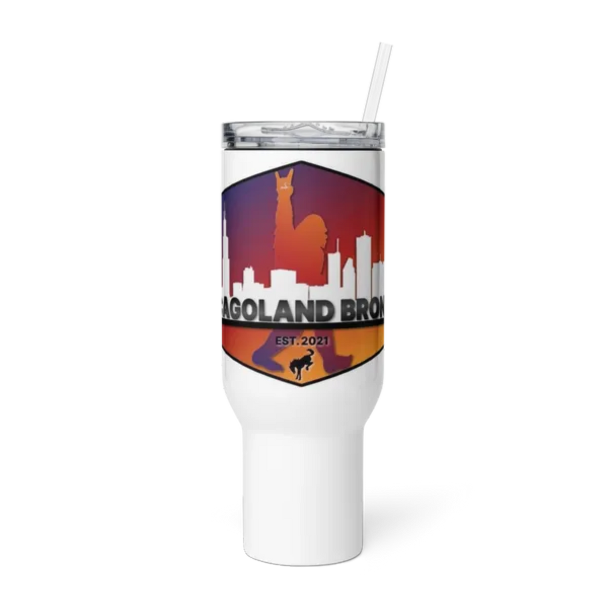 Chicagoland Broncos 40oz travel Mug