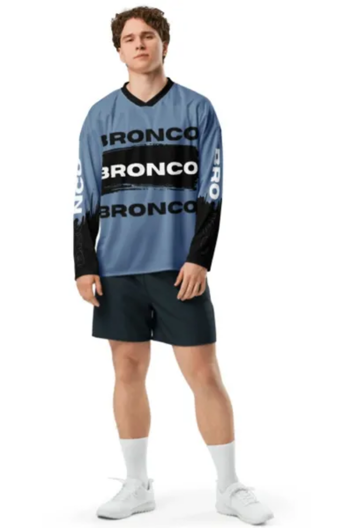 Azure Blue Bronco Jersey Main image