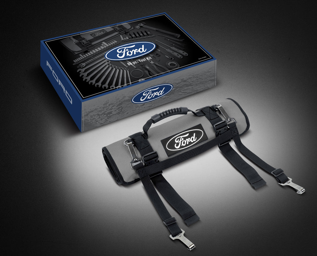 MoTLEY Industries 86pc Ford Brand Tool Roll Kit