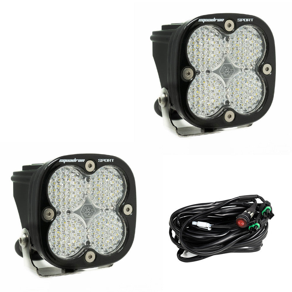 Squadron Pro Black LED Auxiliary Light Pod Pair - Universal