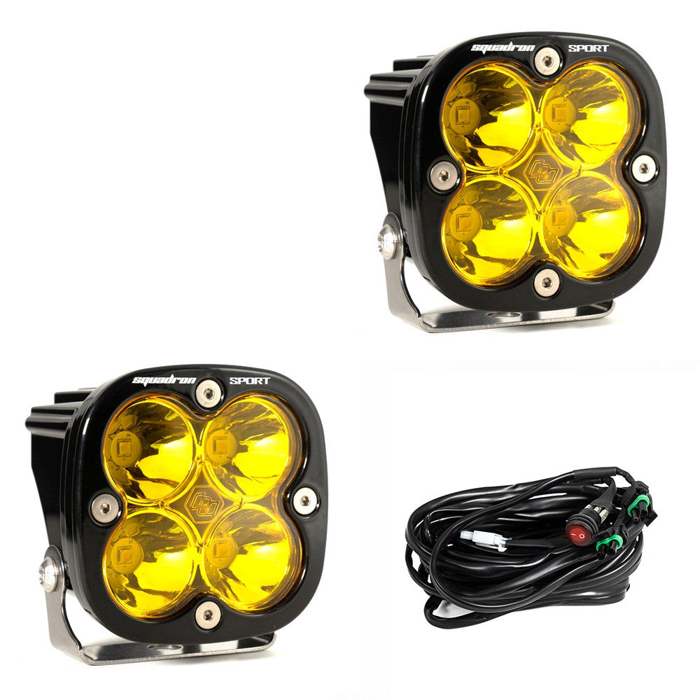 Squadron Pro Black LED Auxiliary Light Pod Pair - Universal