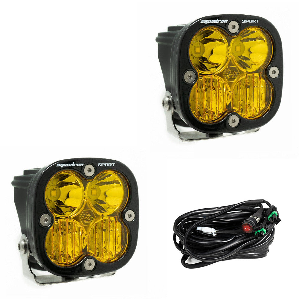 Squadron Pro Black LED Auxiliary Light Pod Pair - Universal