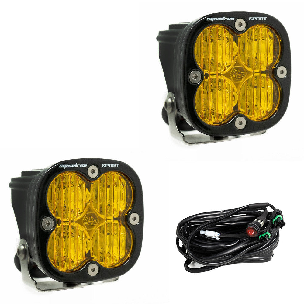 Squadron Pro Black LED Auxiliary Light Pod Pair - Universal