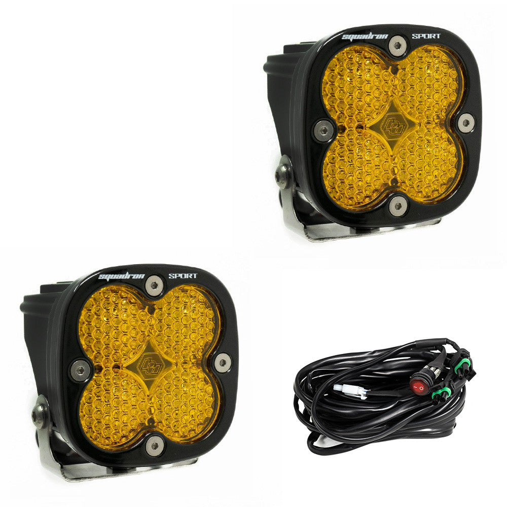 Squadron Pro Black LED Auxiliary Light Pod Pair - Universal