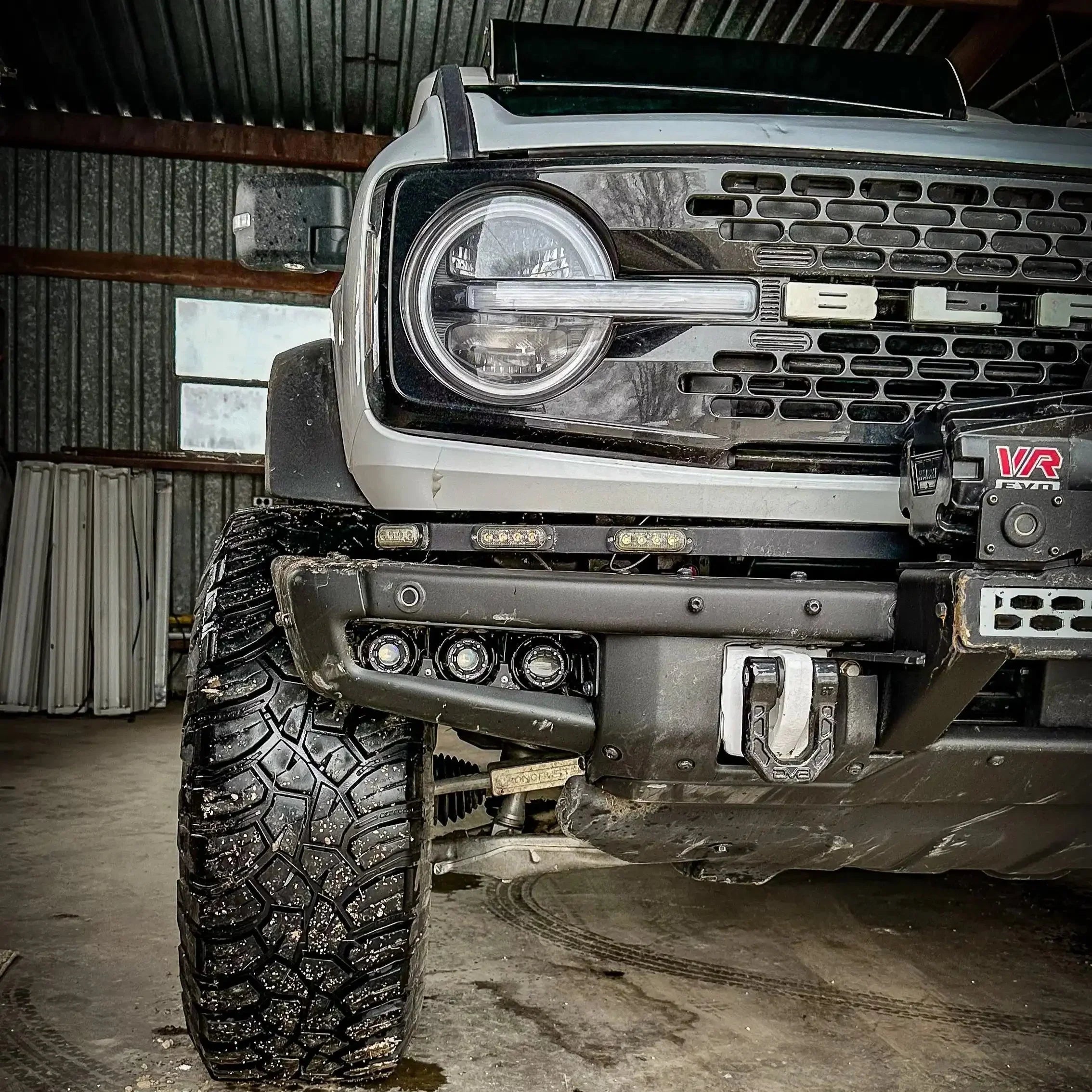 ORACLE Lighting 2021-2026 Ford Bronco Off Road LASER Auxiliary Lights + LED Fog Light Kit for Steel Bumper