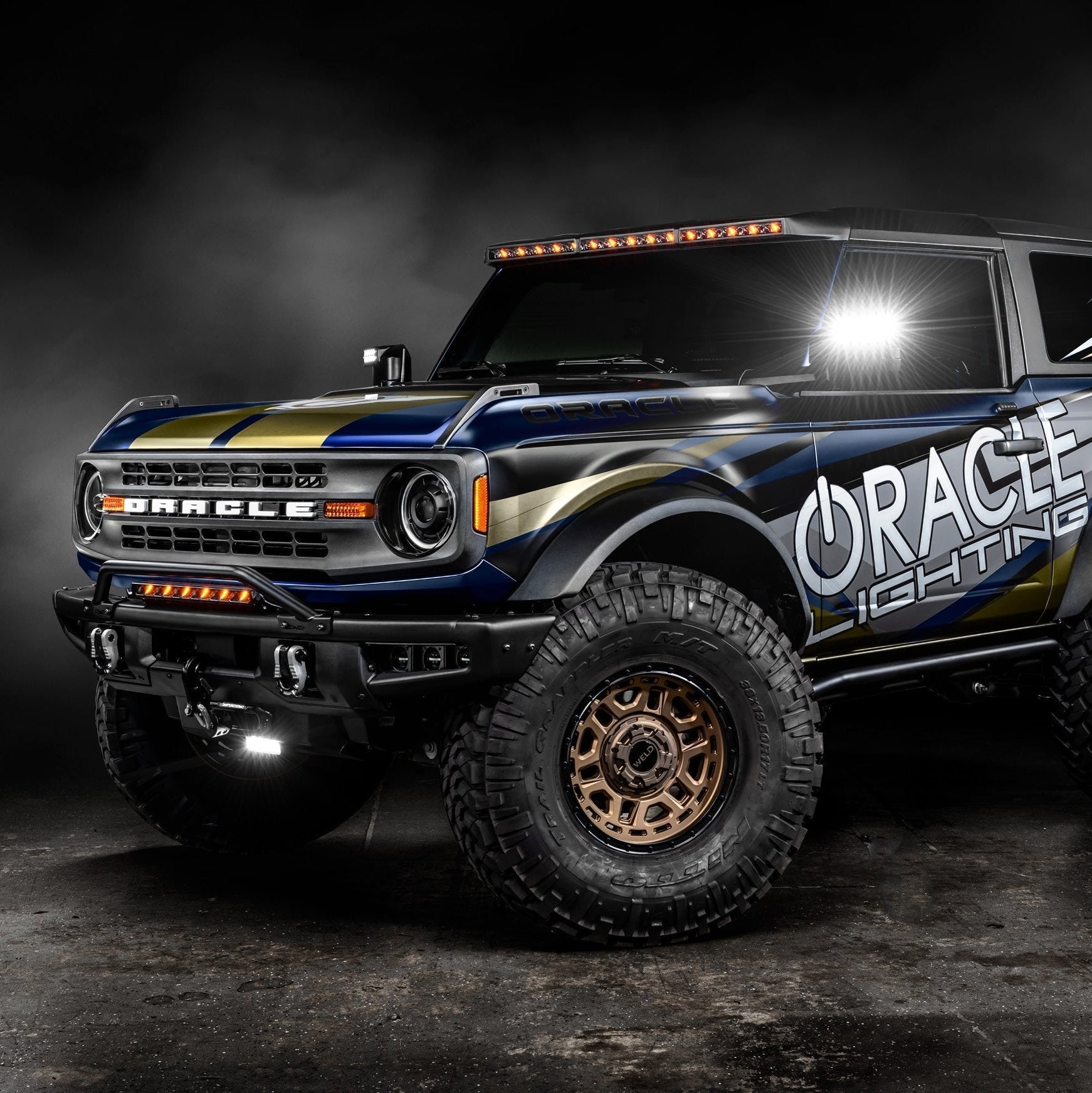 ORACLE Lighting Integrated Windshield Roof LED Light Bar System for 2021+ Ford Bronco