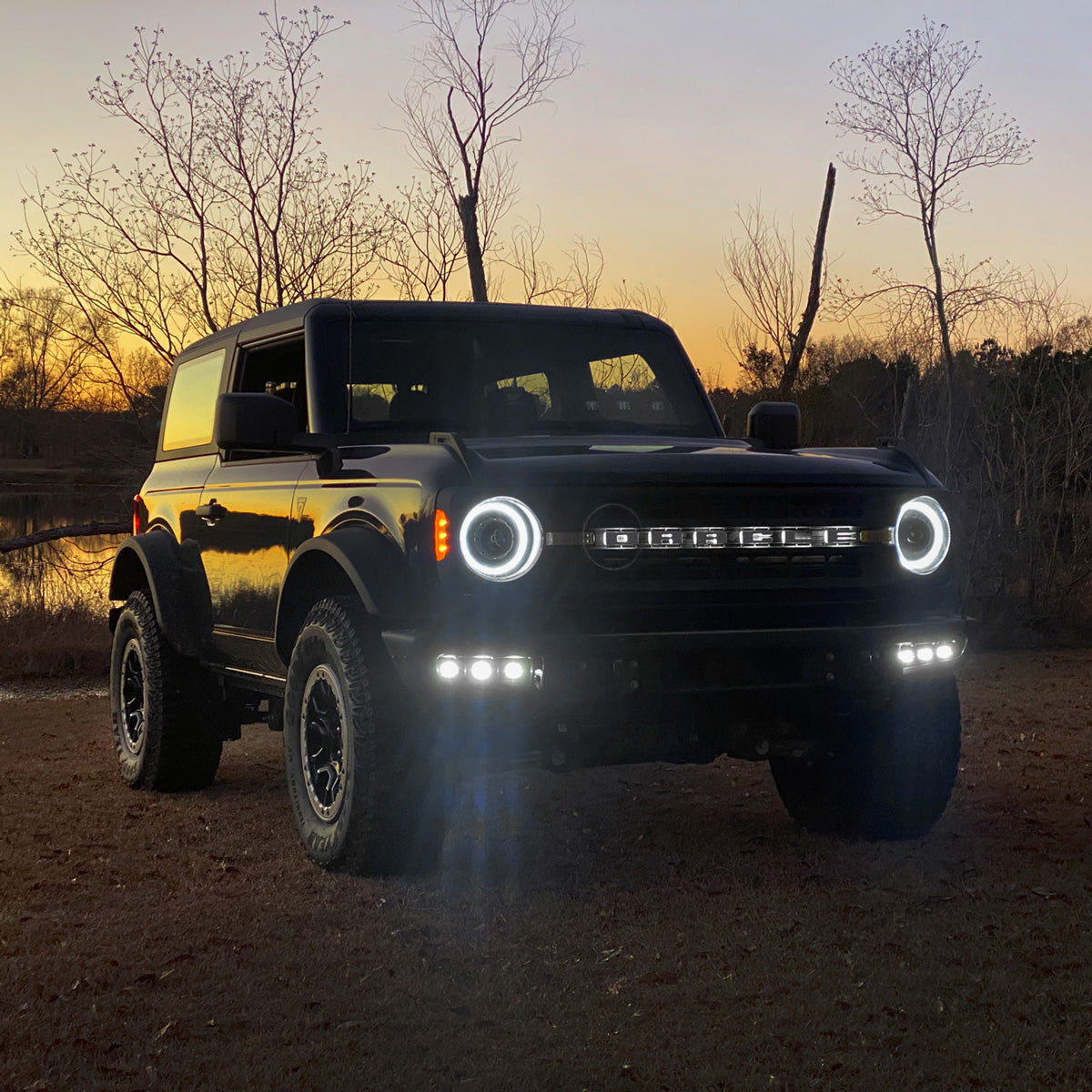 ORACLE Lighting 2021-2025 Ford Bronco Triple LED Fog Light Kit for Steel Bumper
