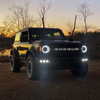 ORACLE Lighting 2021-2025 Ford Bronco Triple LED Fog Light Kit for Steel Bumper