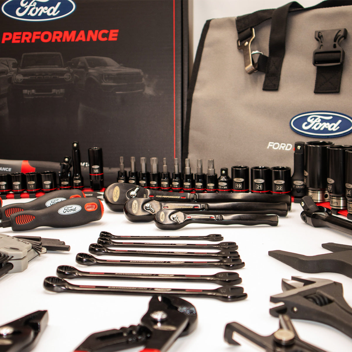 Tri Raptor Tool MoTLEY Industries 122pc Ford Performance Tri-Fold Tool Kit – Bronco ...