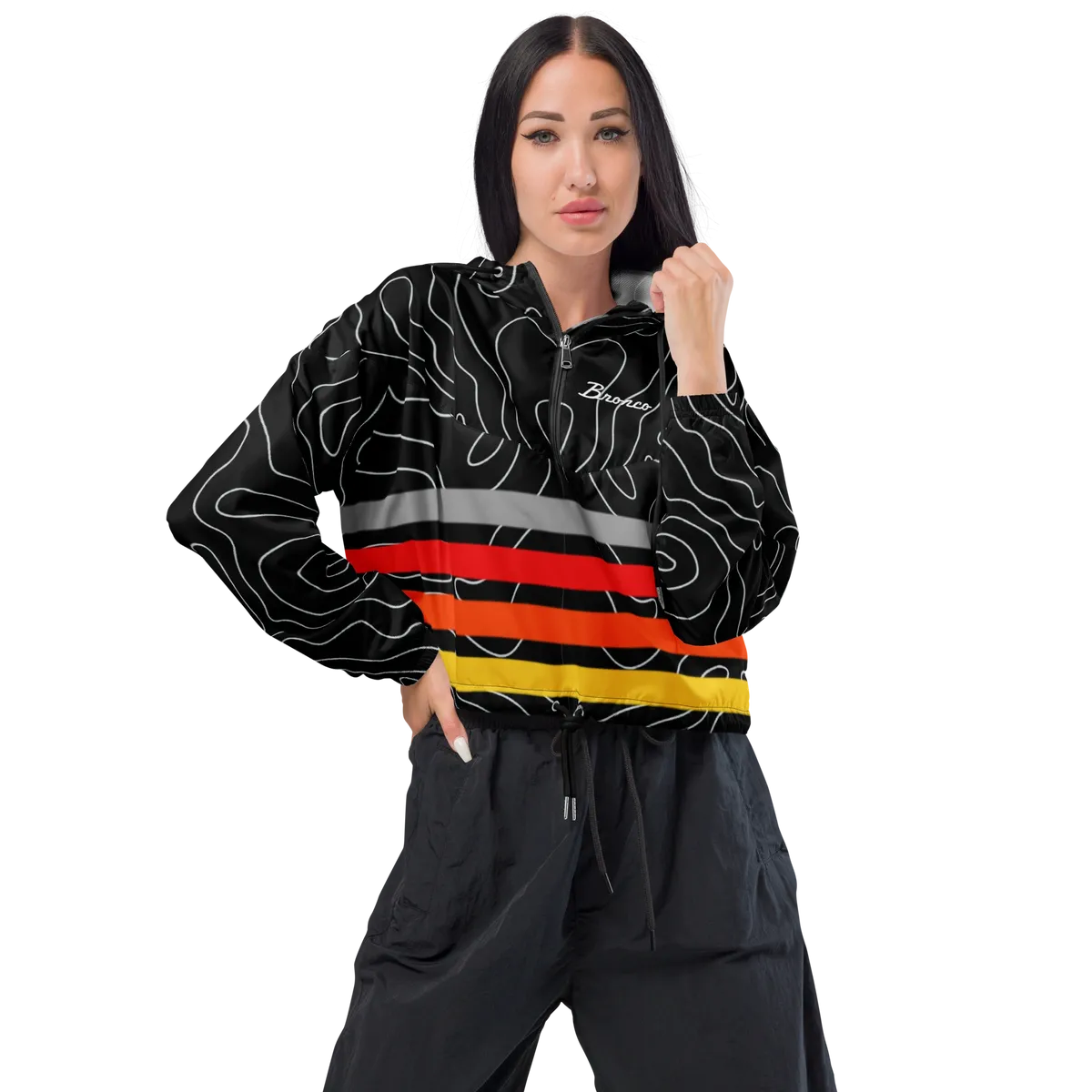 Women's Cropped Windbreaker sunset edition Main image