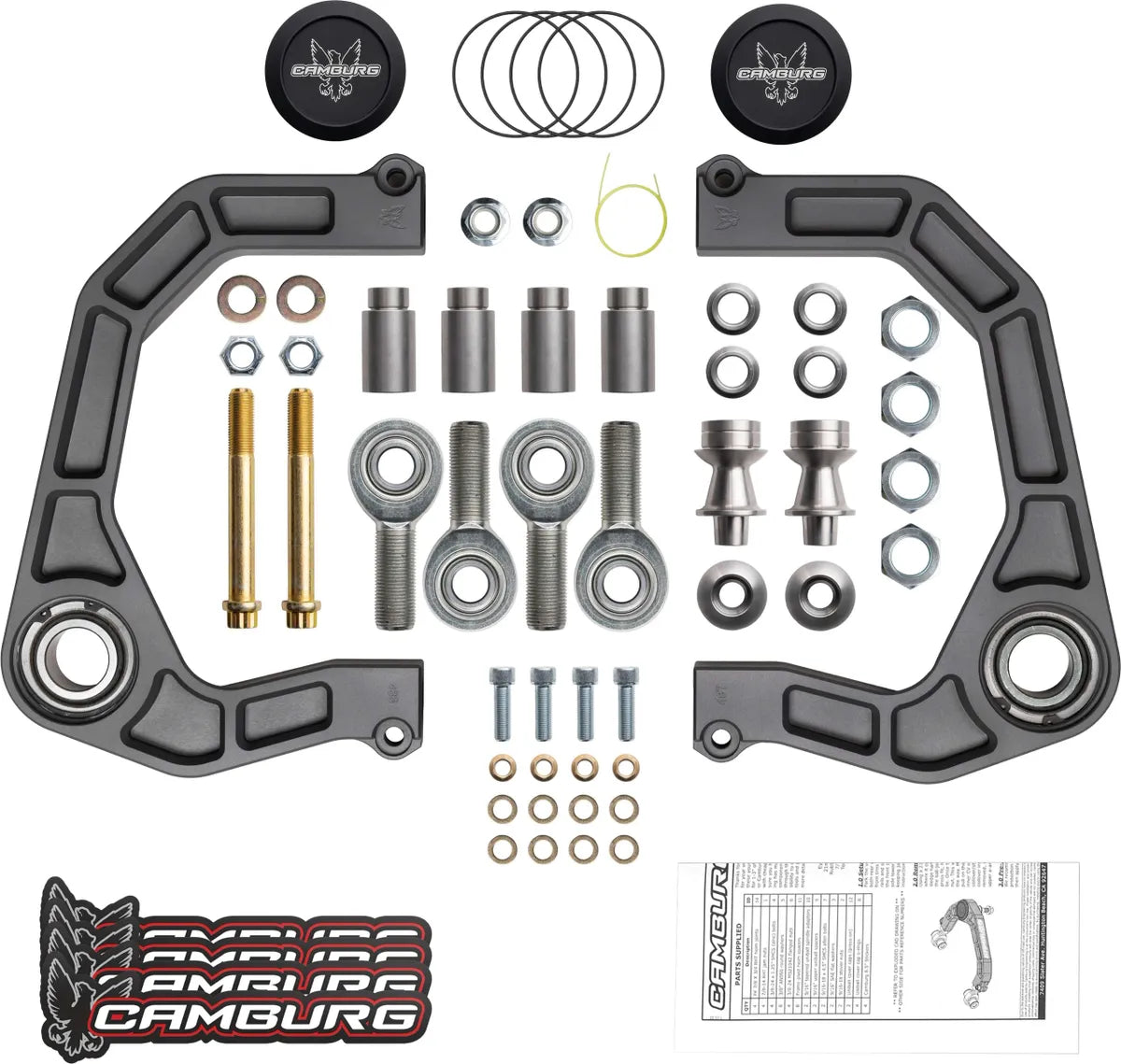 Camber Engineering 2021-2025 Ford Bronco Excludes Raptor Gray KINETIK Series Control Arm Kit