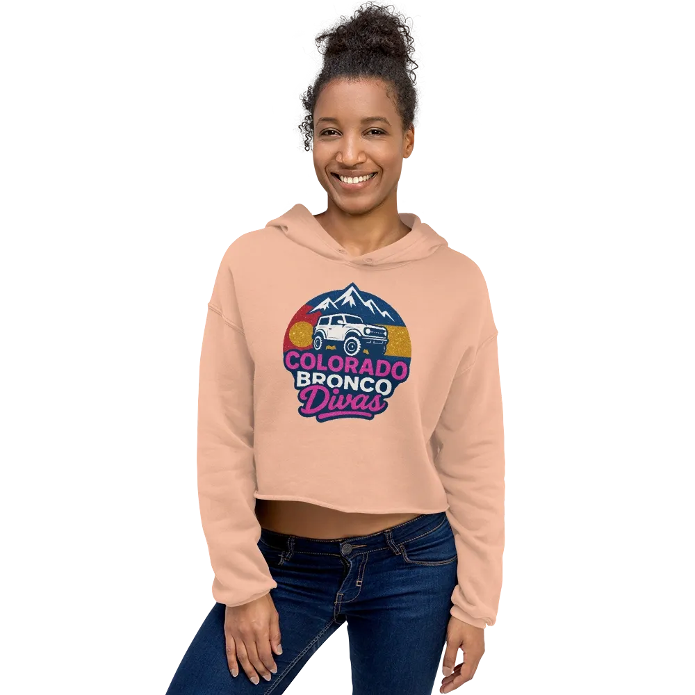 Colorado Bronco Divas cropped hoodie