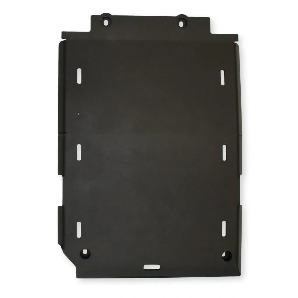 Transmission Skid Plate with x-members | 24+Ranger / 21+Bronco 2.7L - 1/4" 5052 Aluminum - Black Powder Coat