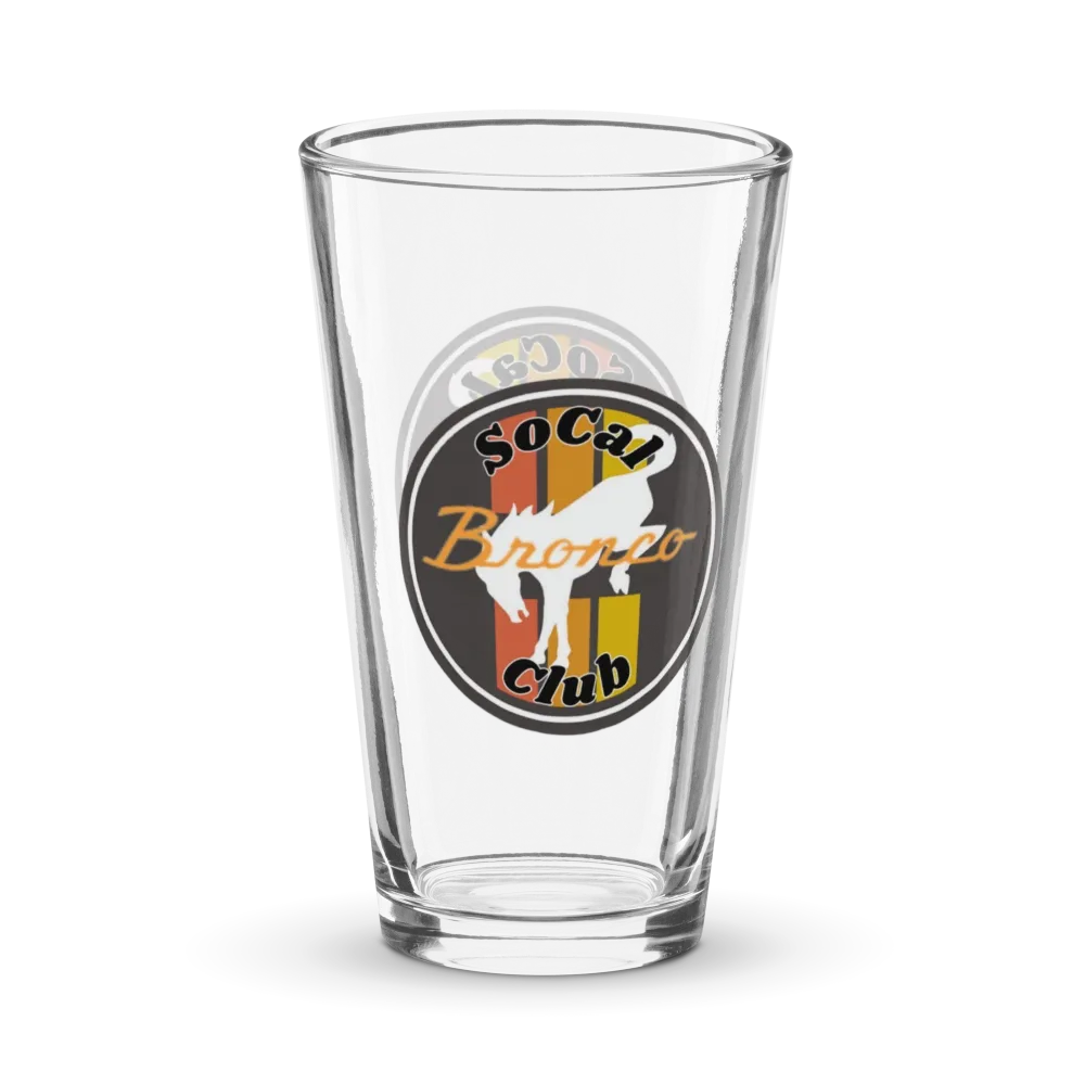 SoCal Bronco Club Pint glass