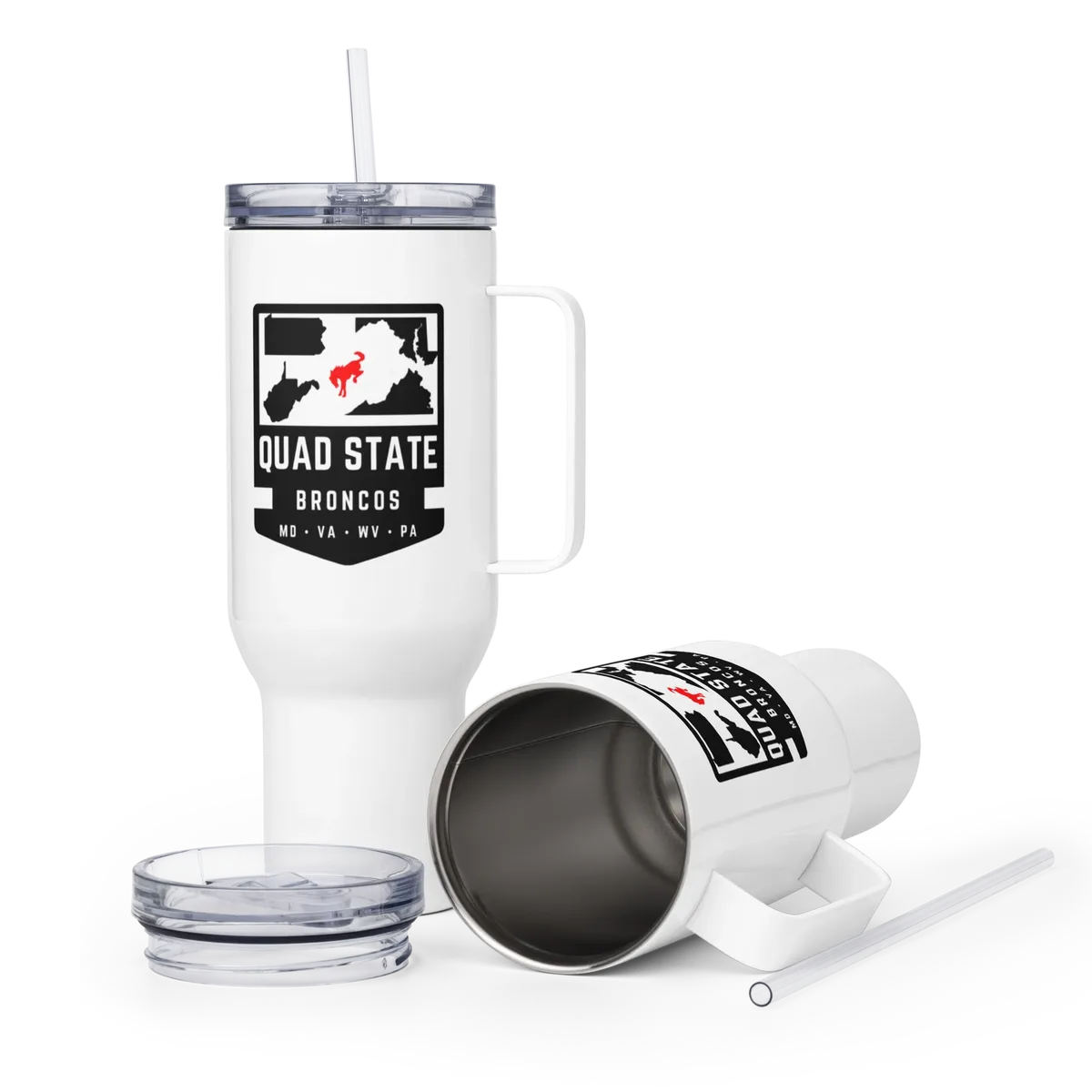 Quad State Broncos Travel Mug