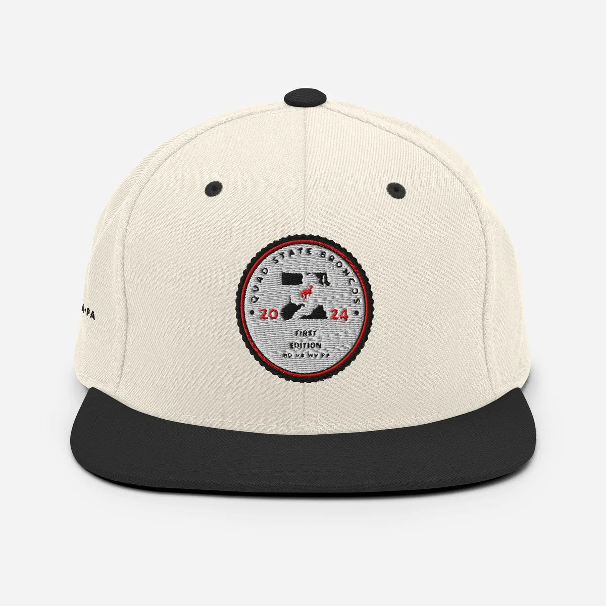Quad State Broncos first edition off white snapback