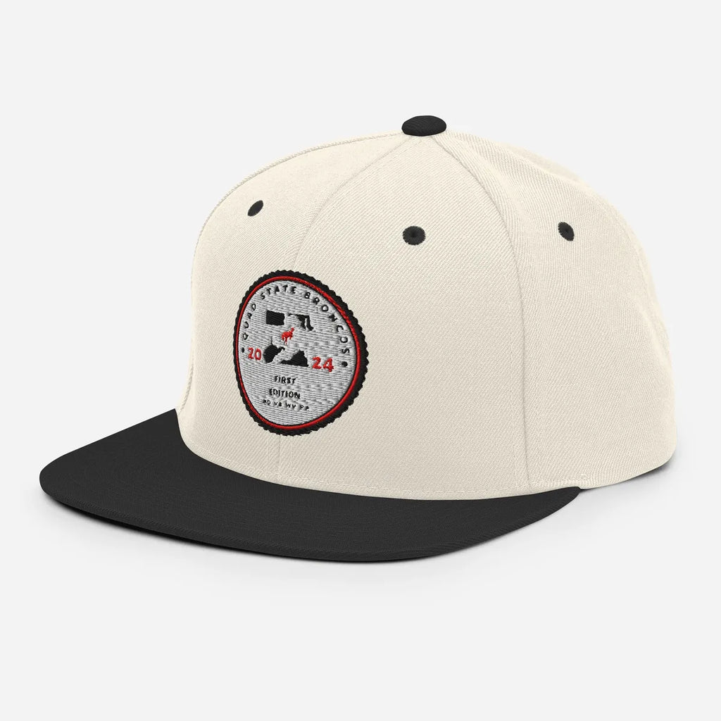 Quad State Broncos first edition off white snapback