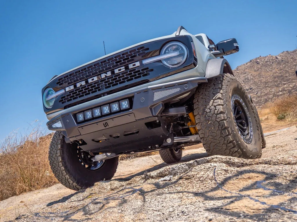 2021+ Ford Bronco Baja Tubular Front Bumper & Skid Plate