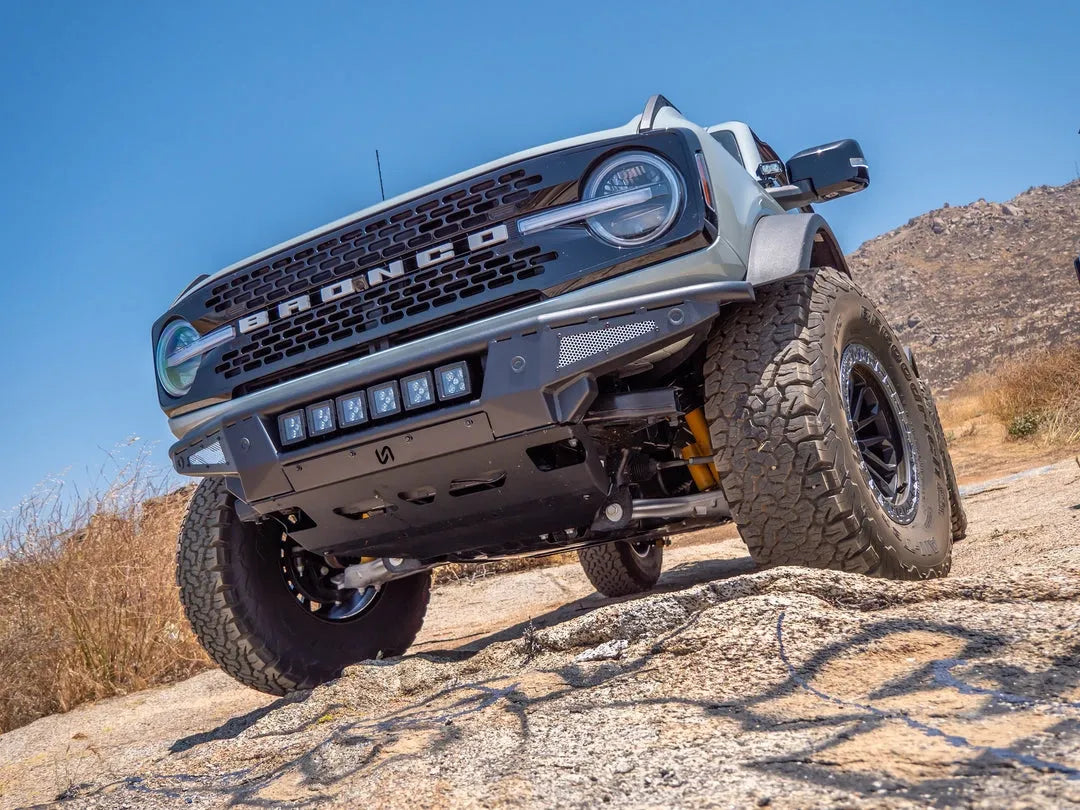 2021+ Ford Bronco Baja Tubular Front Bumper & Skid Plate