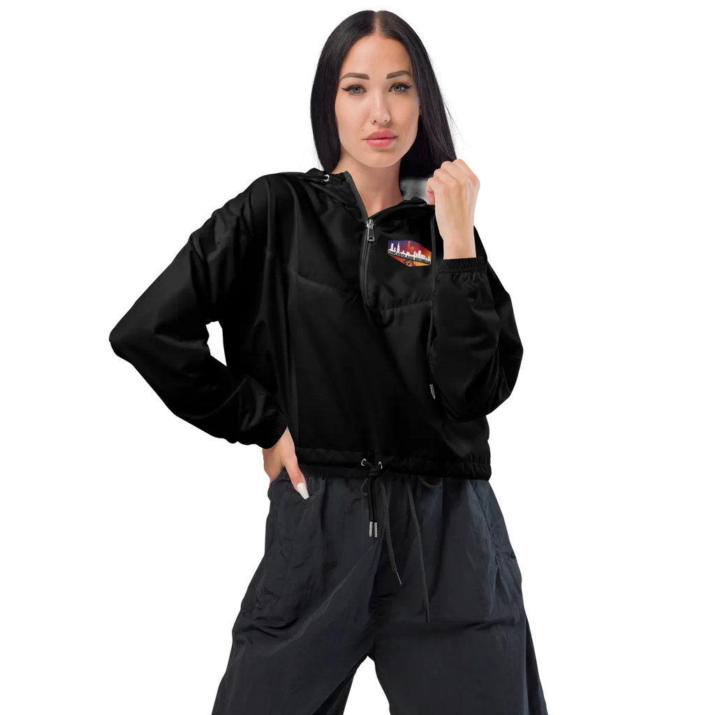 Chicagoland Broncos Women's crop windbreaker