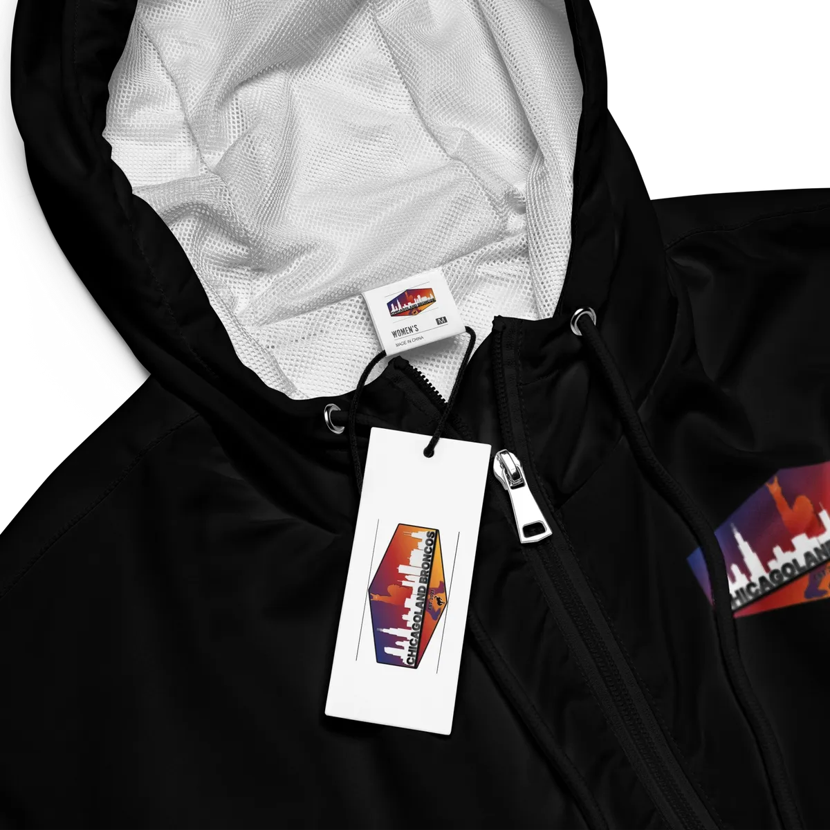 Chicagoland Broncos Women's crop windbreaker