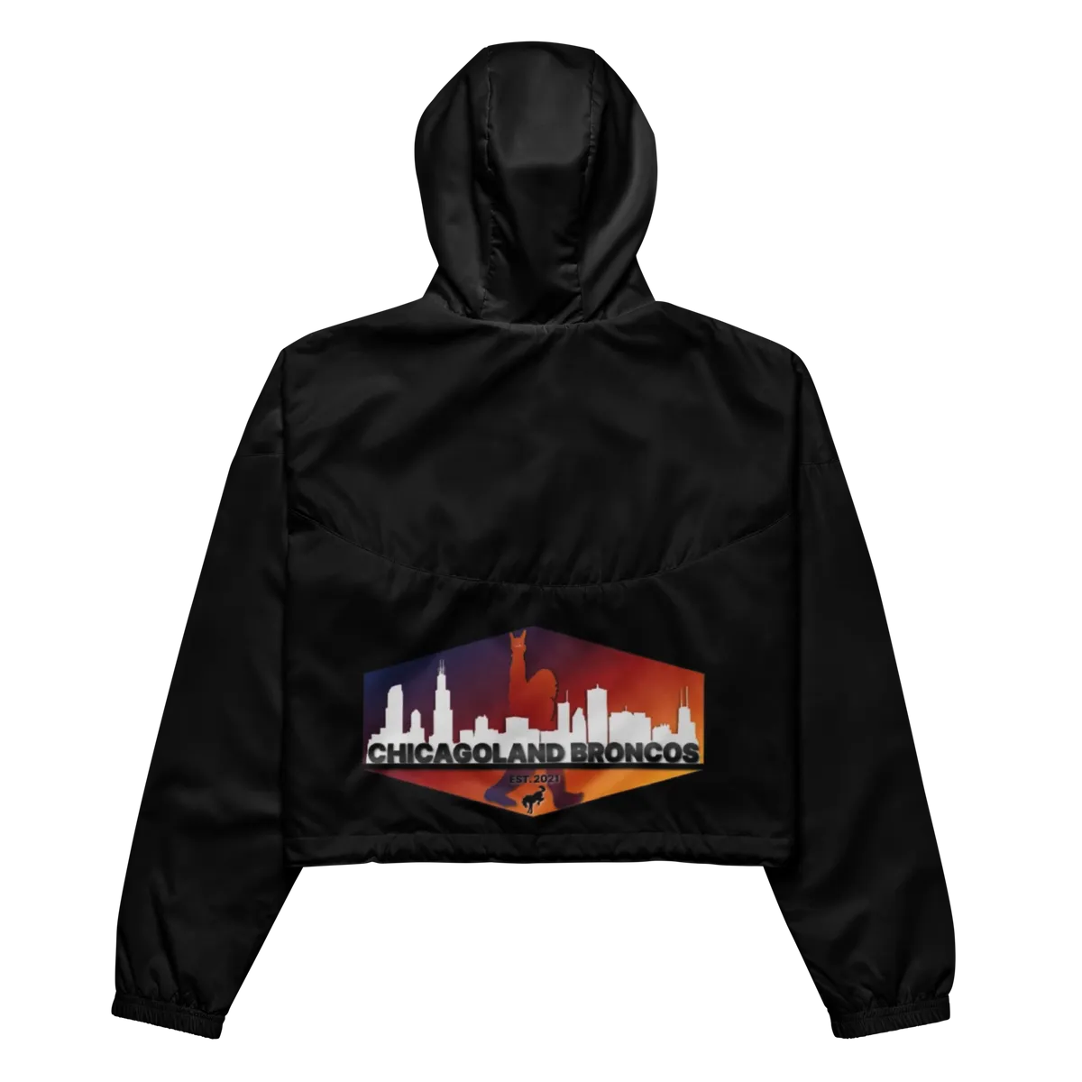 Chicagoland Broncos Women's crop windbreaker