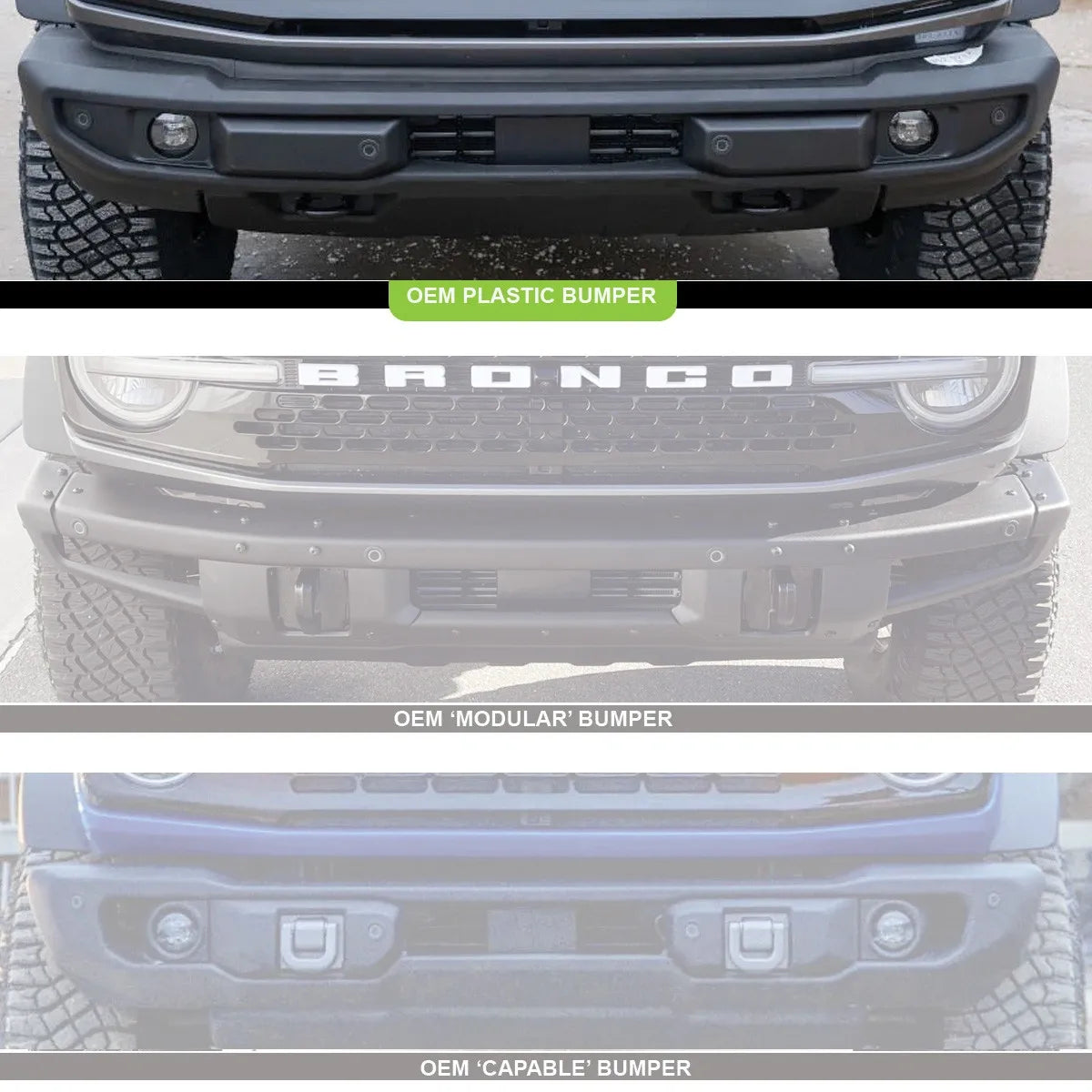 6XL Linkable Bumper Light Kit - Ford 2021-On Bronco; NOTE: w/ OE Plastic Bumper