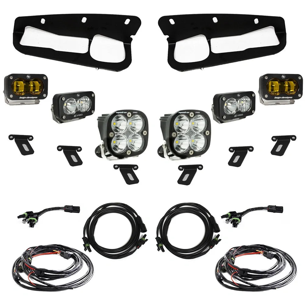 FORD BRONCO S2 SAE “PRO” FOG POCKET LIGHT KIT - FORD 2021-ON BRONCO; STEEL BUMPER