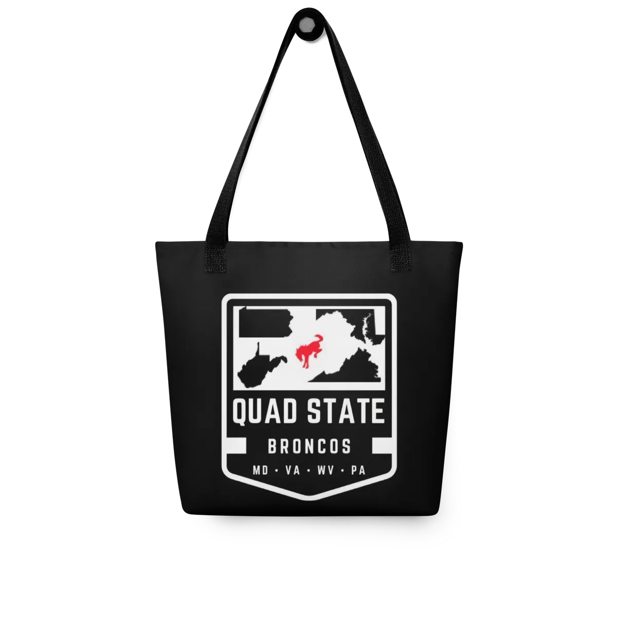 Quad State Broncos Tote bag