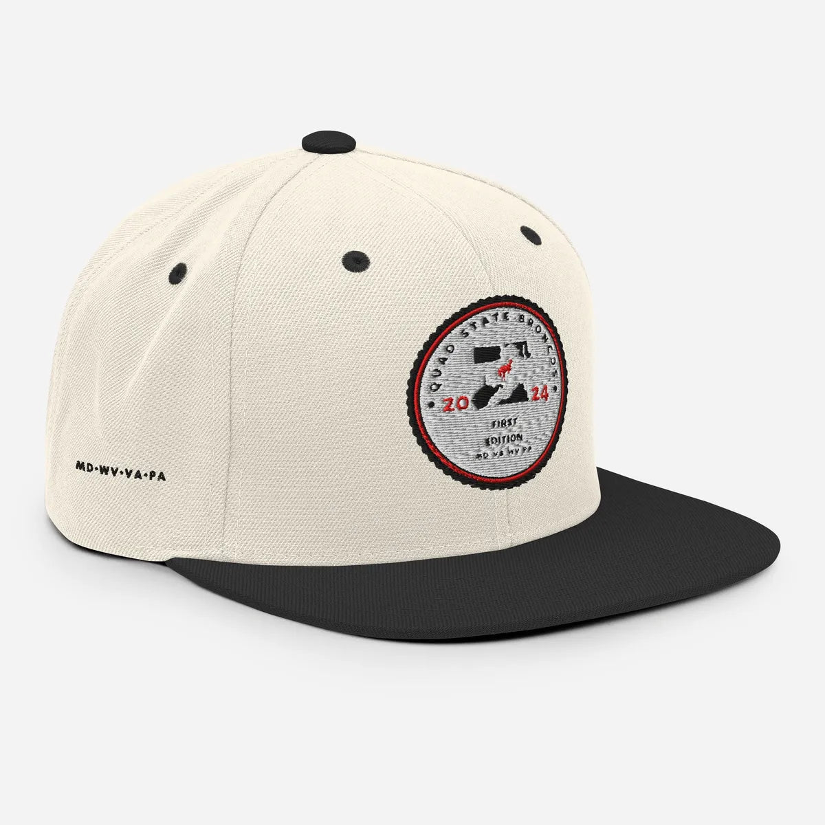 Quad State Broncos first edition off white snapback