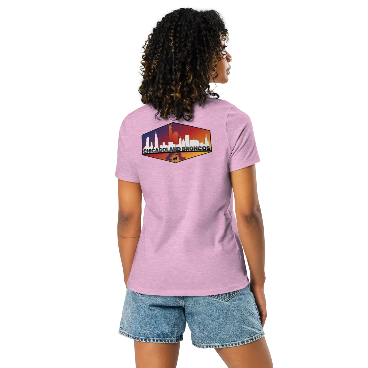 Chicagoland Broncos Women's T-shirt (double side logo)