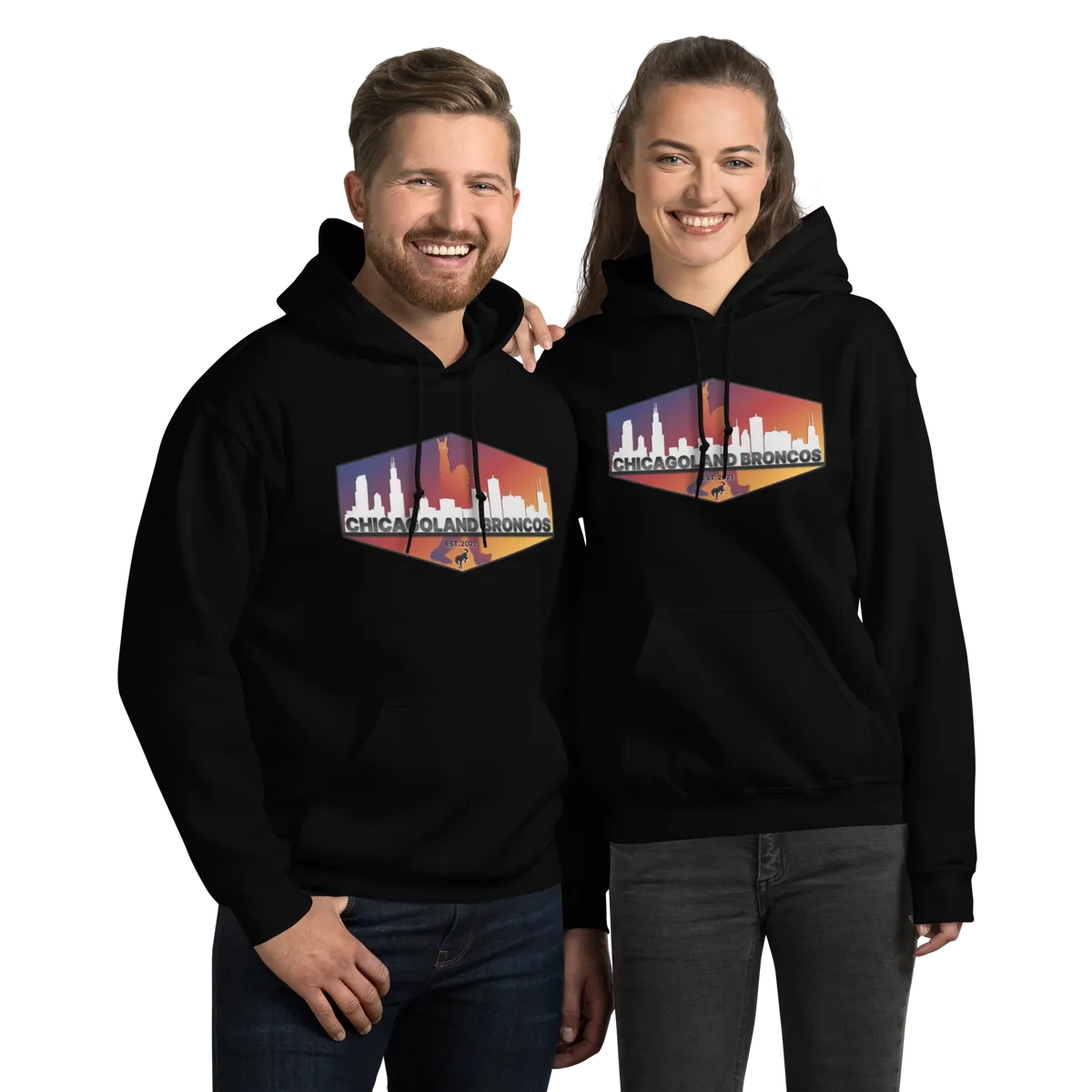 Chicagoland Broncos Hoodies (Front Logo only) Main image