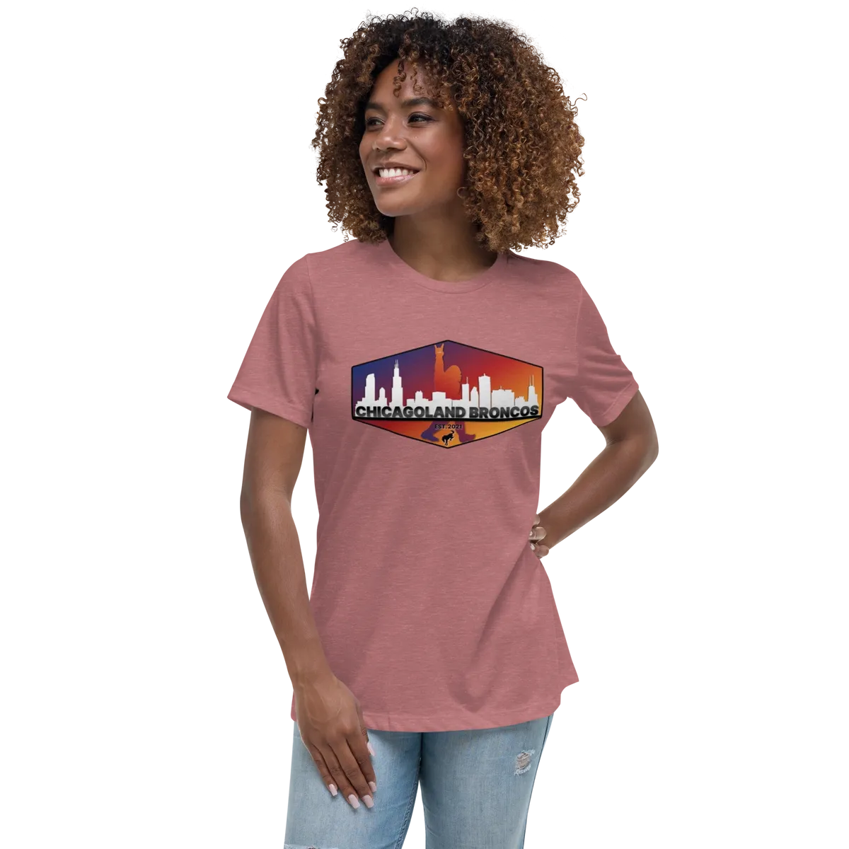 Chicagoland Bronco Women's T-shirt (front logo only)