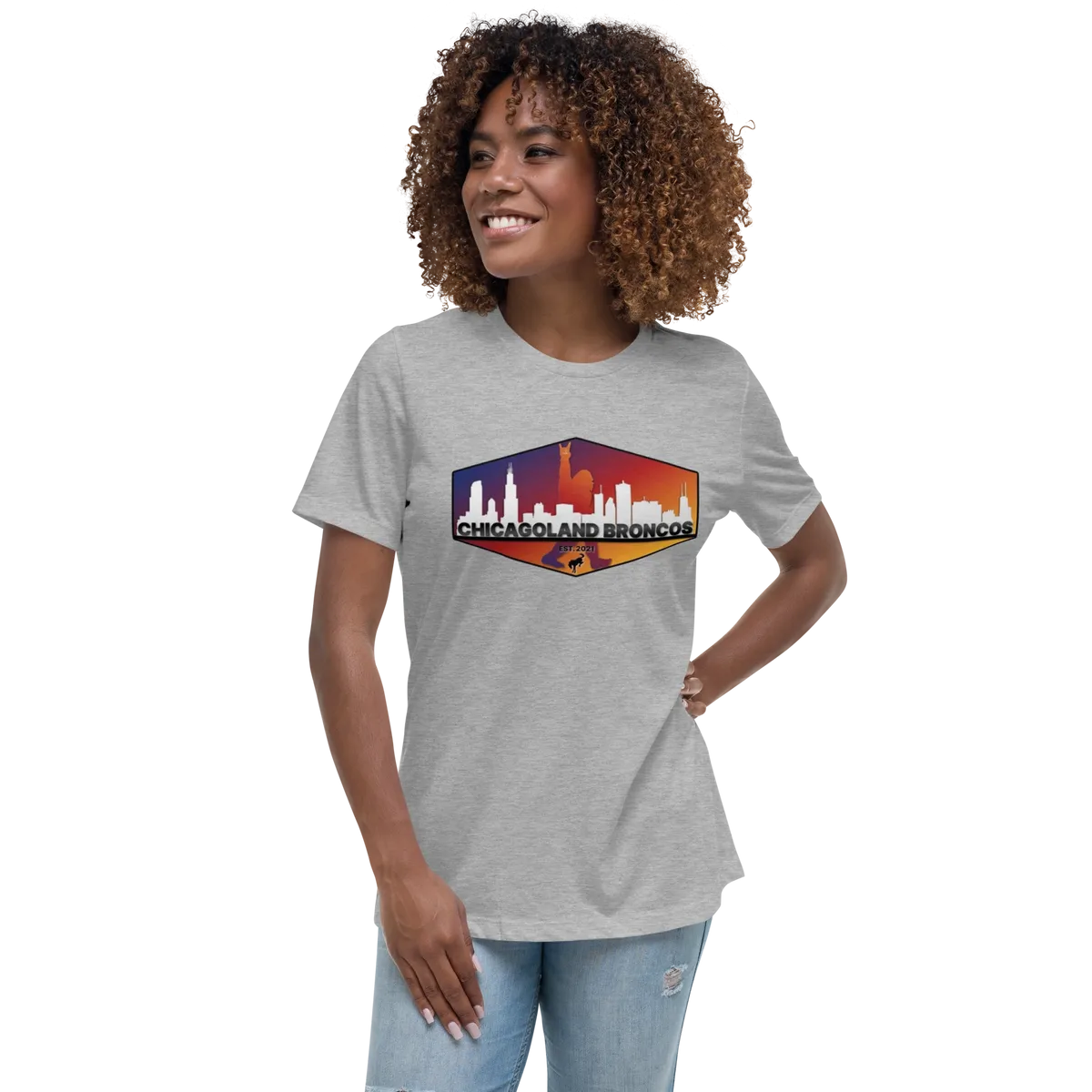 Chicagoland Bronco Women's T-shirt (front logo only)