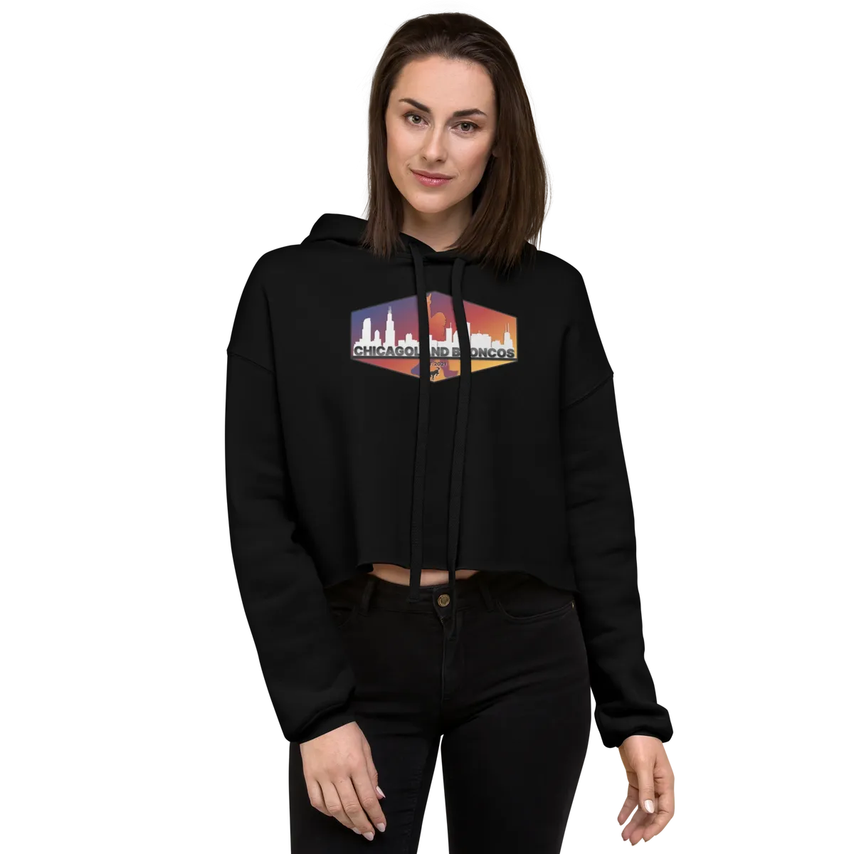 Chicagoland Broncos Crop Hoodie