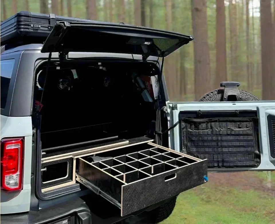 Bronco 4-Door Single Drawer Storage PreCut Kit